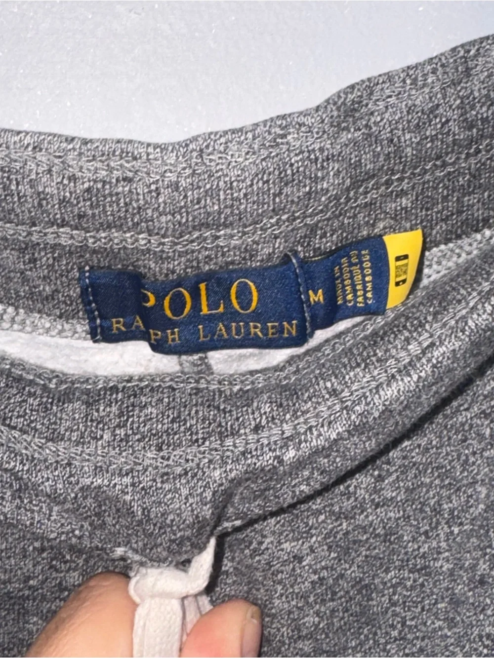 Men’s Medium Polo by Ralph Lauren Charcoal Gray Track Joggers